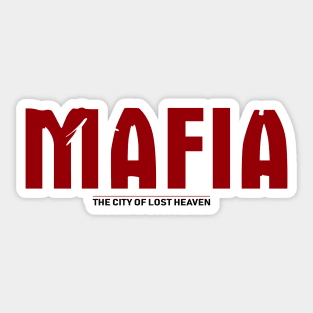 Mafia The City Of Lost Heaven Logo Text Vintage Sticker